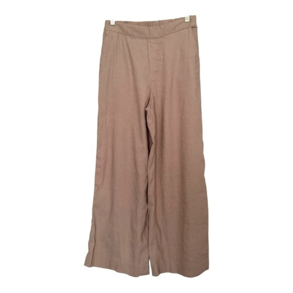 Nordstrom Linen Blend Wide Leg Crop Pants Taupe 2 Classic Minimalist
